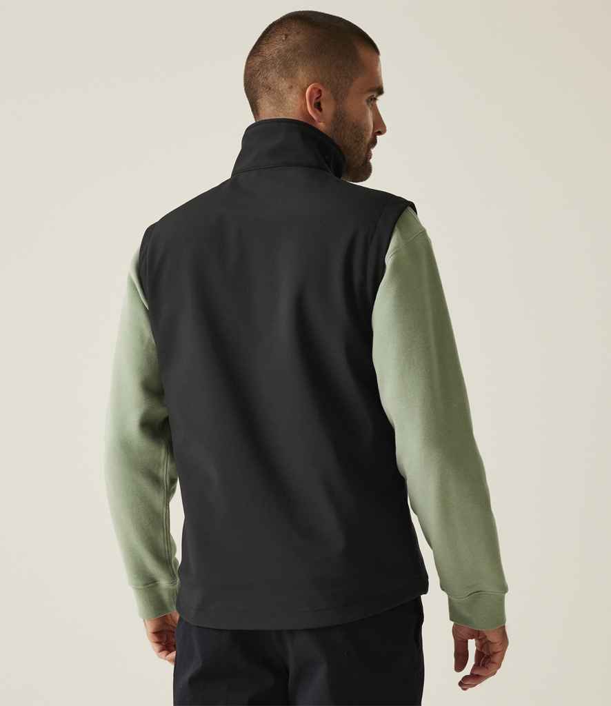 Regatta Professional Regatta Octagon II Printable Soft Shell Bodywarmer Black/Black