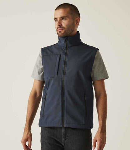 Regatta Professional Regatta Octagon II Printable Soft Shell Bodywarmer Navy/Seal Grey