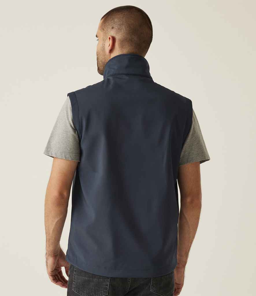 Regatta Professional Regatta Octagon II Printable Soft Shell Bodywarmer Navy/Seal Grey