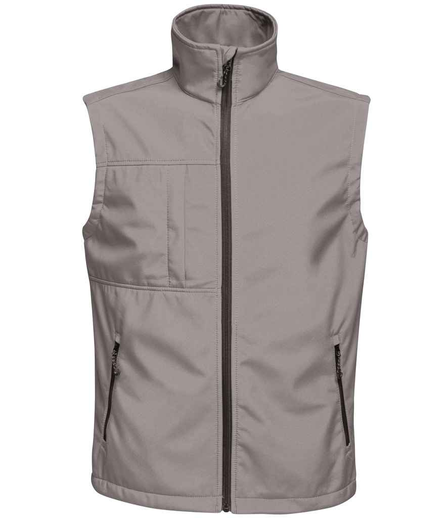 Regatta Octagon II Printable Soft Shell Bodywarmer in Seal Grey/Black