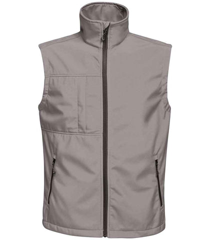 Regatta Octagon II Printable Soft Shell Bodywarmer in Seal Grey/Black