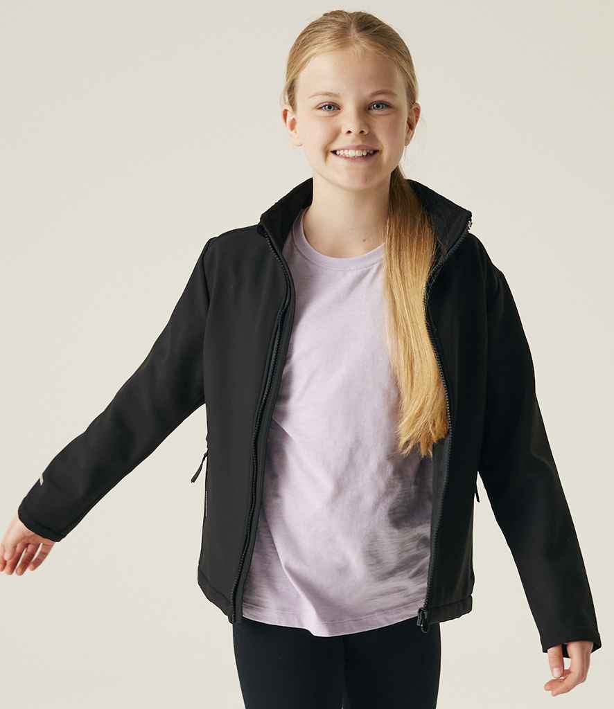 Regatta Professional Regatta Kids Ablaze Soft Shell Jacket Black/Black
