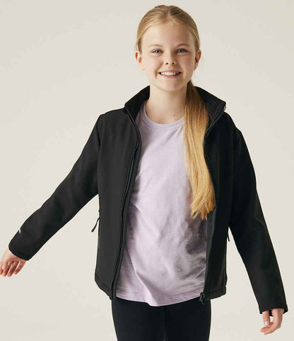 Regatta Professional Regatta Kids Ablaze Soft Shell Jacket Black/Black