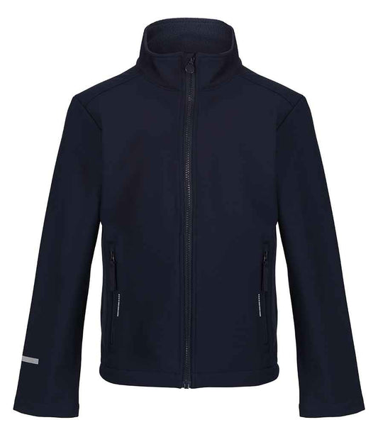 Regatta Kids Ablaze Soft Shell Jacket in Navy/Navy