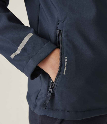 Regatta Professional Regatta Kids Ablaze Soft Shell Jacket Navy/Navy