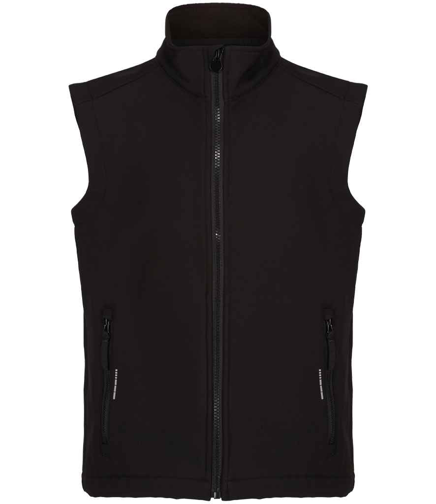 Regatta Kids Ablaze Soft Shell Bodywarmer in Black/Black