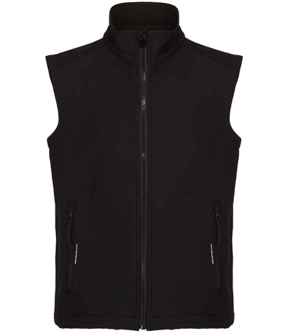 Regatta Kids Ablaze Soft Shell Bodywarmer in Black/Black