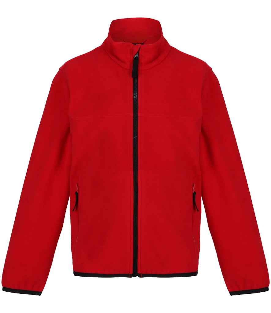 Regatta Professional Regatta Kids Full Zip Micro Fleece Jacket Classic Red/Black