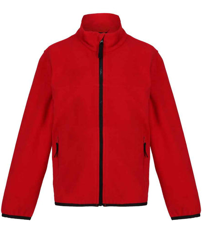 Regatta Professional Regatta Kids Full Zip Micro Fleece Jacket Classic Red/Black