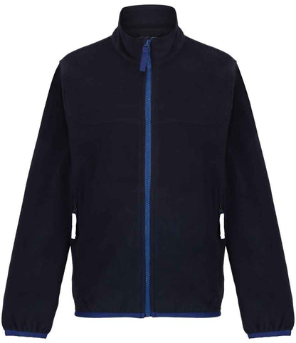Regatta Professional Regatta Kids Full Zip Micro Fleece Jacket Navy/New Royal Blue