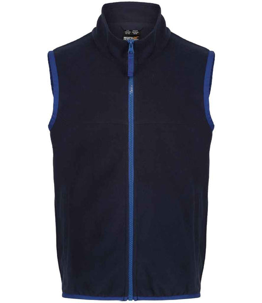 Regatta Kids Micro Fleece Bodywarmer in Navy/New Royal Blue