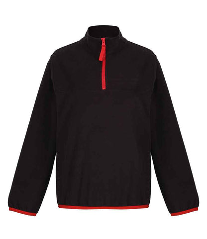 Regatta Professional Regatta Kids Half Zip Micro Fleece Black/Classic Red