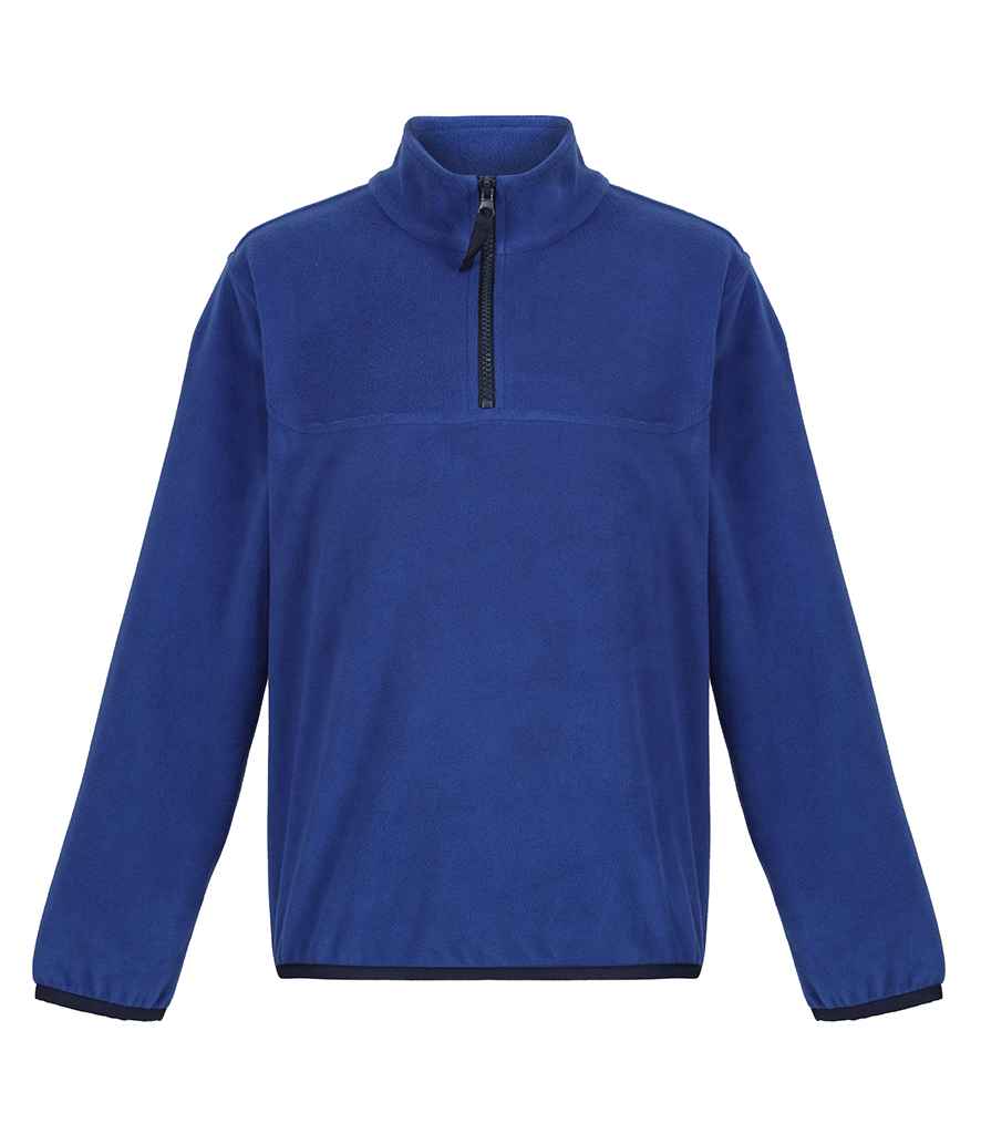 Regatta Kids Half Zip Micro Fleece Jacket in New Royal Blue/Navy