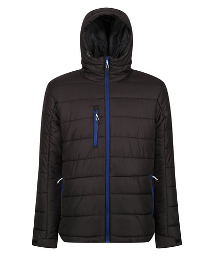 Regatta Professional Navigate thermal hooded jacket Black/New Royal