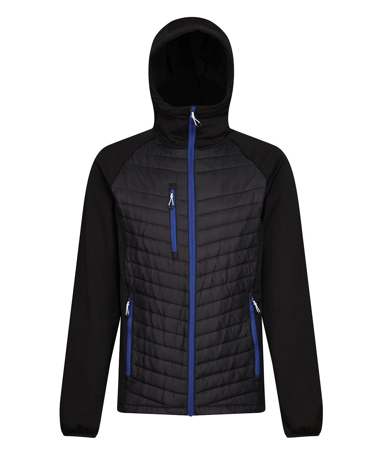 Regatta Professional Navigate hybrid hooded jacket Black/New Royal