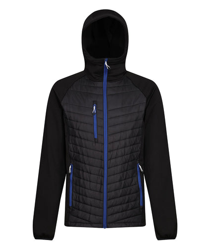 Regatta Professional Navigate hybrid hooded jacket Black/New Royal
