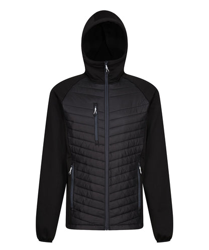 Regatta Professional Navigate hybrid hooded jacket Black/Seal