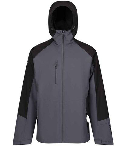 Regatta X-Pro Beacon Brite Light Waterproof Shell Jacket in Seal Grey/Black