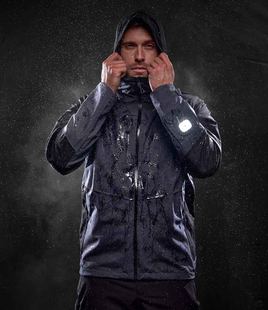 Regatta Professional Regatta X-Pro Beacon Brite Light Waterproof Shell Jacket Seal Grey/Black