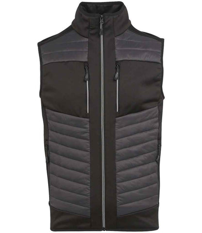 Regatta E-Volve Unisex Thermal Hybrid Bodywarmer in Ash/Black