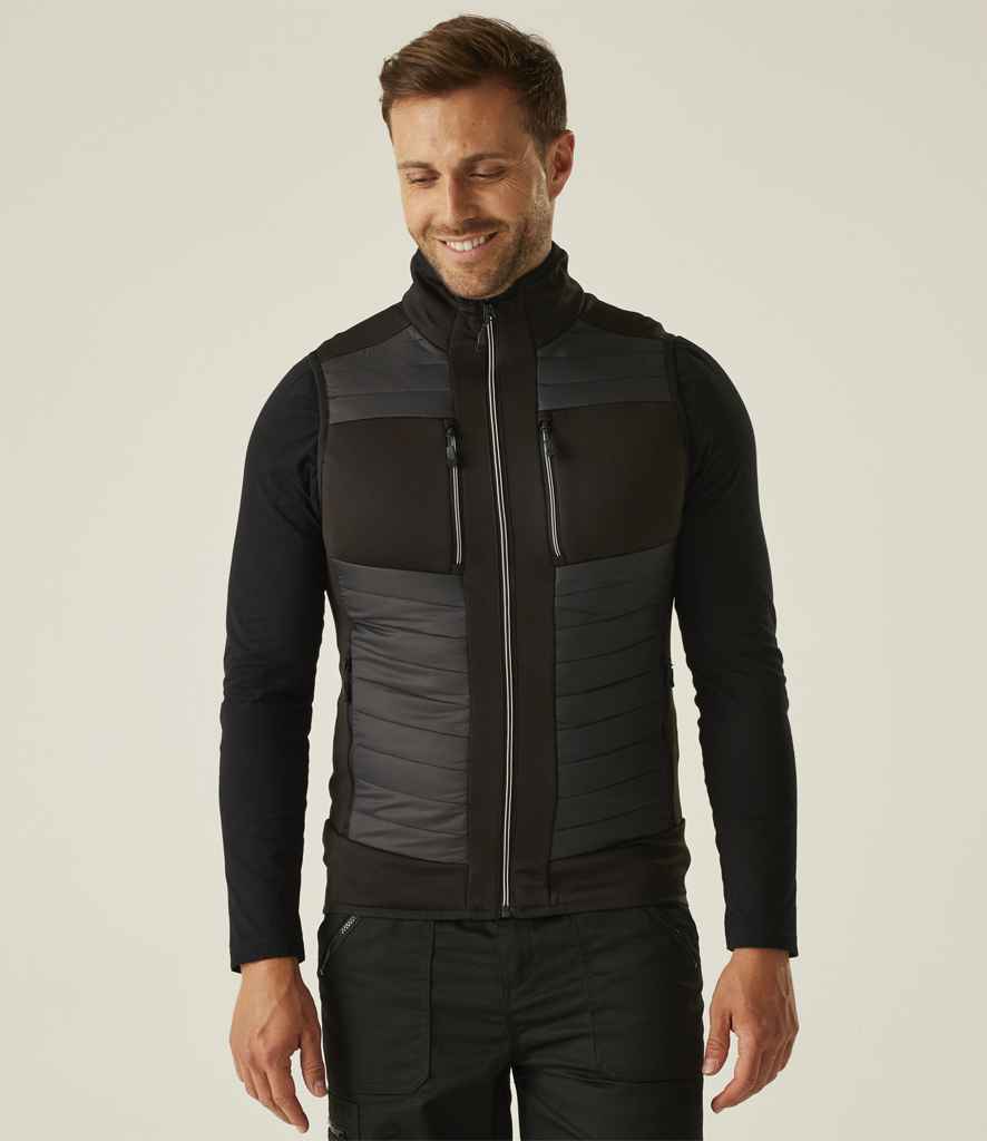 Regatta Professional Regatta E-Volve Unisex Thermal Hybrid Bodywarmer Ash/Black