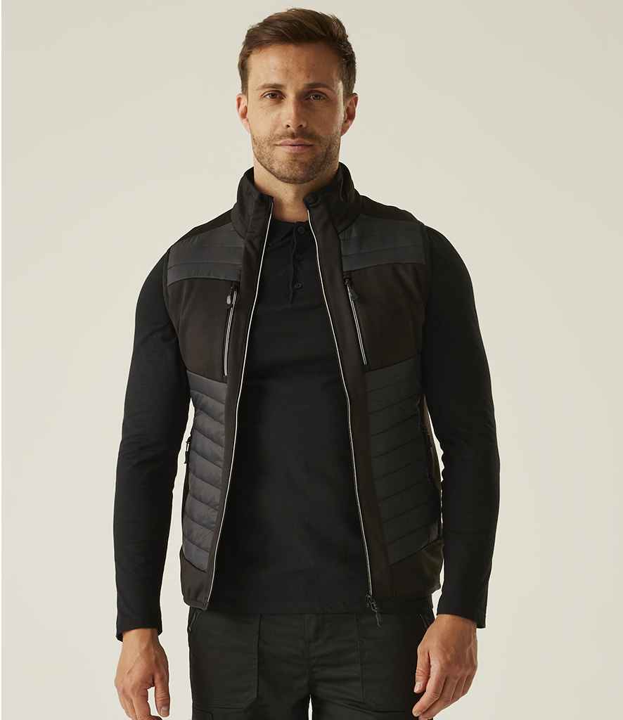 Regatta Professional Regatta E-Volve Unisex Thermal Hybrid Bodywarmer Ash/Black