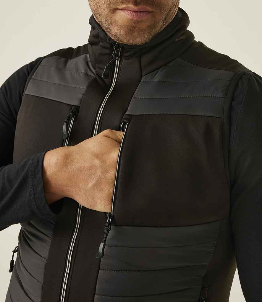 Regatta Professional Regatta E-Volve Unisex Thermal Hybrid Bodywarmer Ash/Black