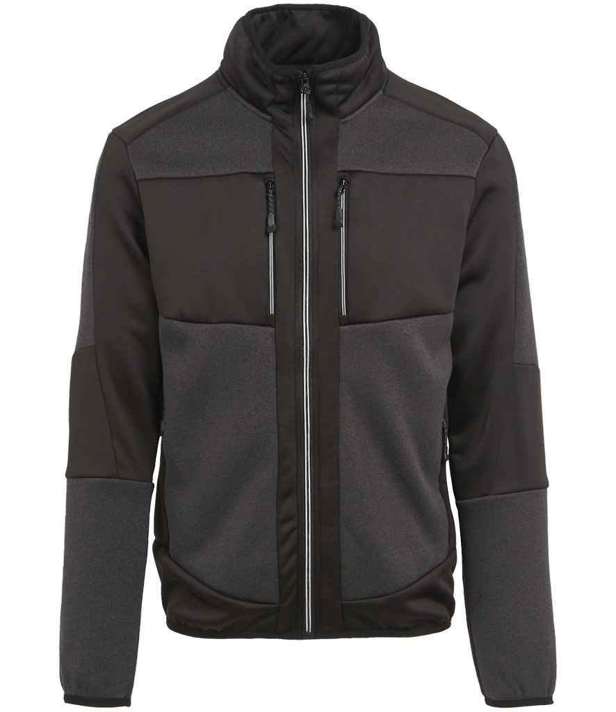Regatta E-Volve Unisex Knit Effect Midlayer Top in Ash/Black