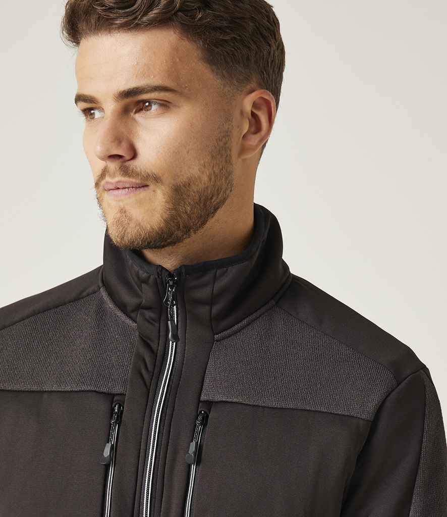 Regatta Professional Regatta E-Volve Unisex Knit Effect Midlayer Top Ash/Black