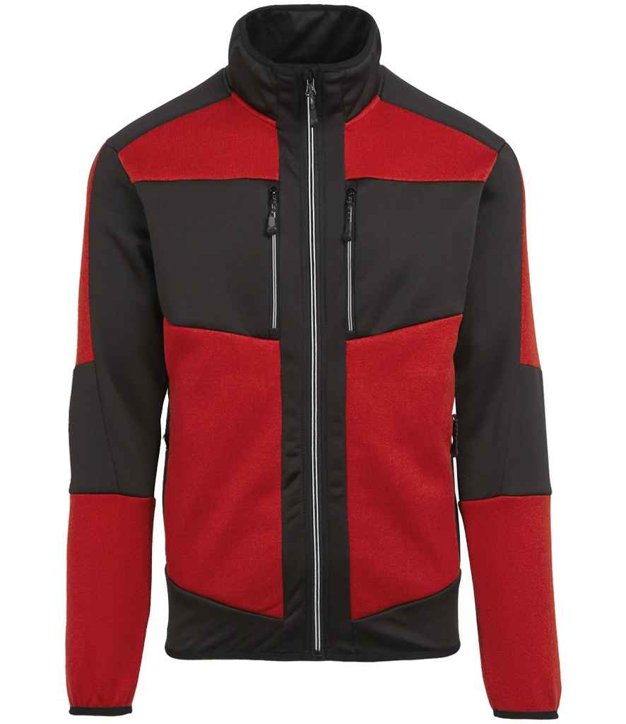 Regatta E-Volve Unisex Knit Effect Midlayer Top in Classic Red/Black