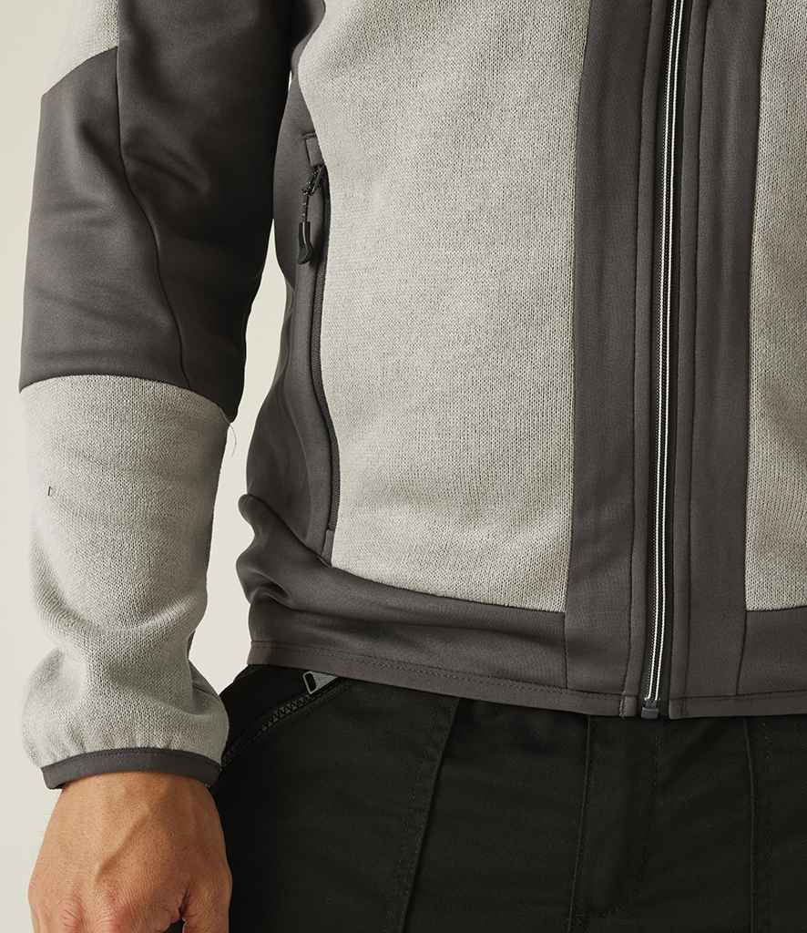 Regatta Professional Regatta E-Volve Unisex Knit Effect Midlayer Top Mineral Grey/Ash