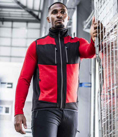 Regatta Professional Regatta E-Volve Unisex Knit Effect Stretch Bodywarmer Classic Red/Black