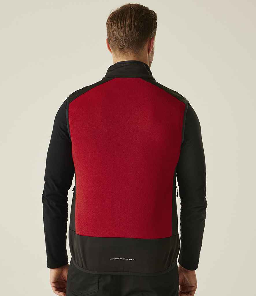 Regatta Professional Regatta E-Volve Unisex Knit Effect Stretch Bodywarmer Classic Red/Black