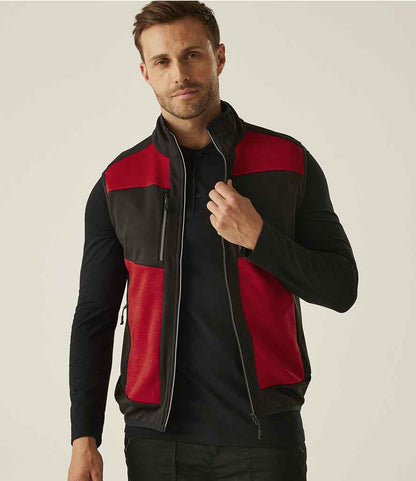 Regatta Professional Regatta E-Volve Unisex Knit Effect Stretch Bodywarmer Classic Red/Black