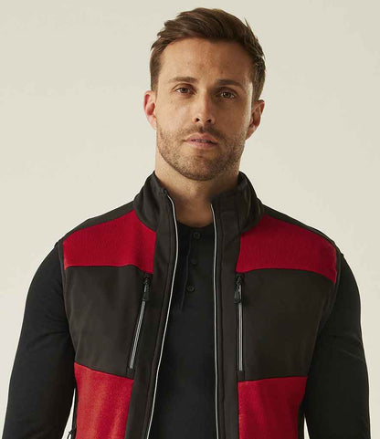 Regatta Professional Regatta E-Volve Unisex Knit Effect Stretch Bodywarmer Classic Red/Black