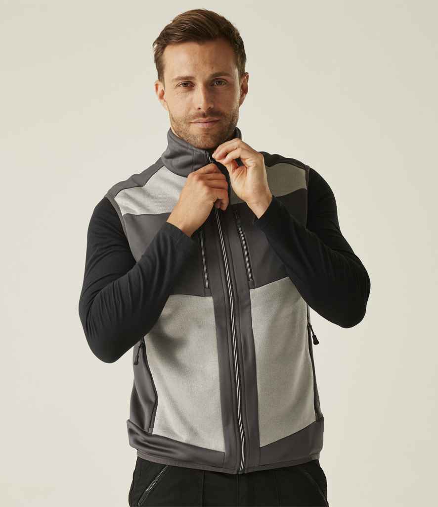 Regatta Professional Regatta E-Volve Unisex Knit Effect Stretch Bodywarmer Mineral Grey/Ash