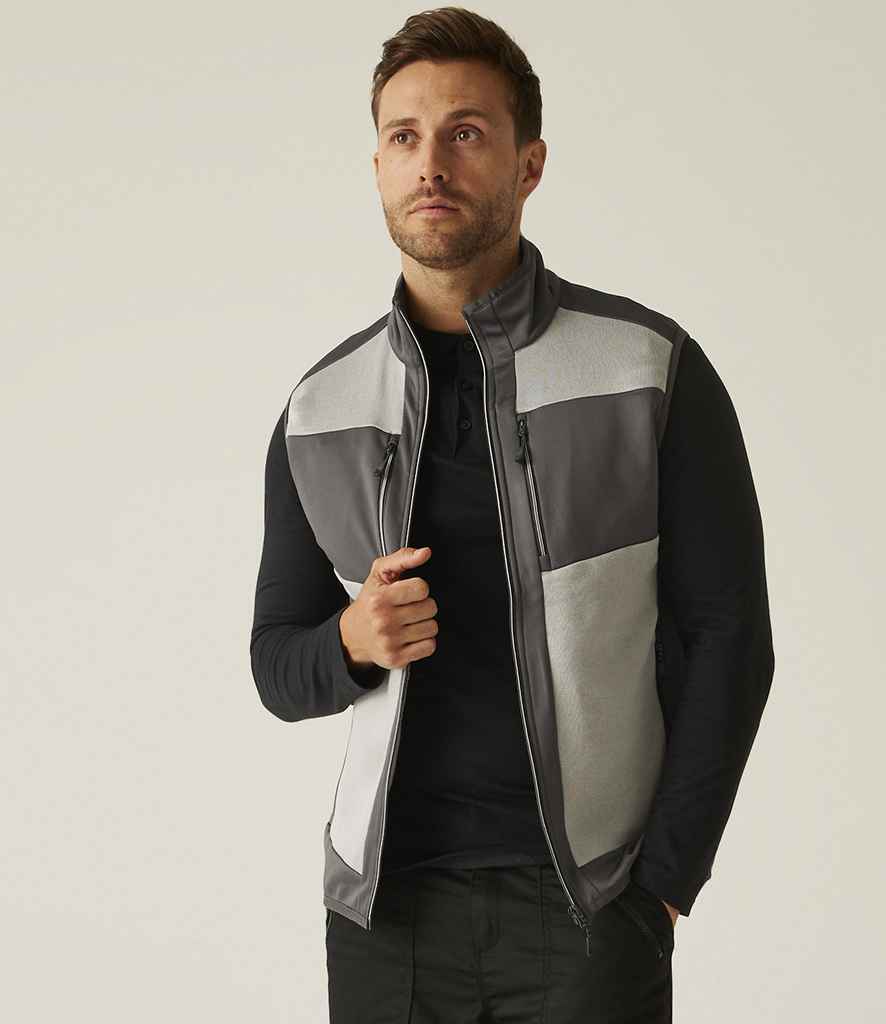 Regatta Professional Regatta E-Volve Unisex Knit Effect Stretch Bodywarmer Mineral Grey/Ash