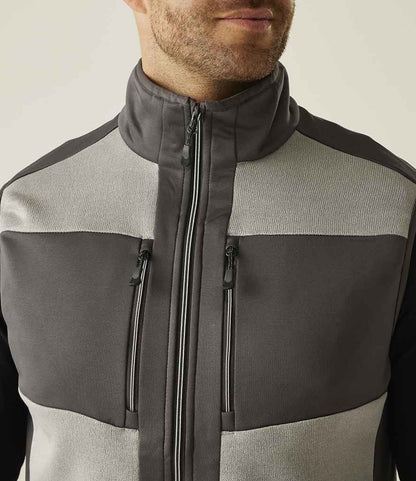 Regatta Professional Regatta E-Volve Unisex Knit Effect Stretch Bodywarmer Mineral Grey/Ash