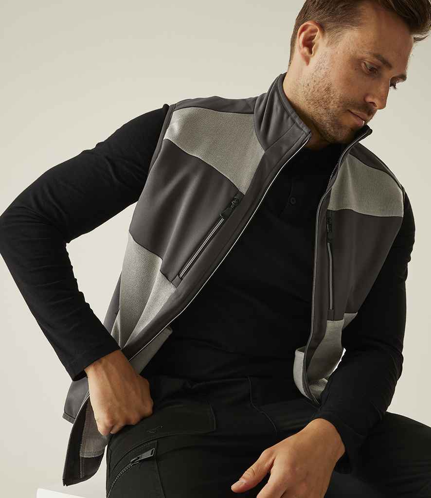 Regatta Professional Regatta E-Volve Unisex Knit Effect Stretch Bodywarmer Mineral Grey/Ash