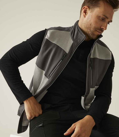 Regatta Professional Regatta E-Volve Unisex Knit Effect Stretch Bodywarmer Mineral Grey/Ash