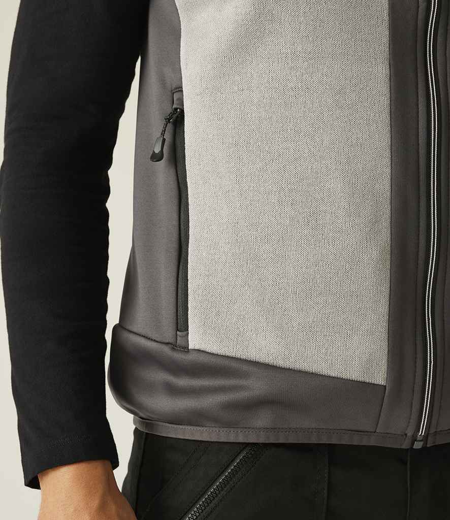 Regatta Professional Regatta E-Volve Unisex Knit Effect Stretch Bodywarmer Mineral Grey/Ash