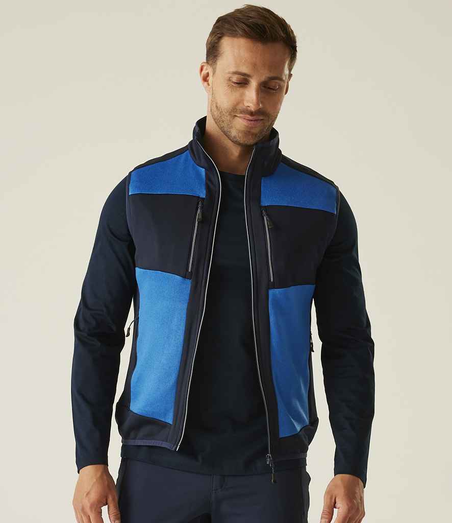 Regatta Professional Regatta E-Volve Unisex Knit Effect Stretch Bodywarmer Strong Blue/Navy