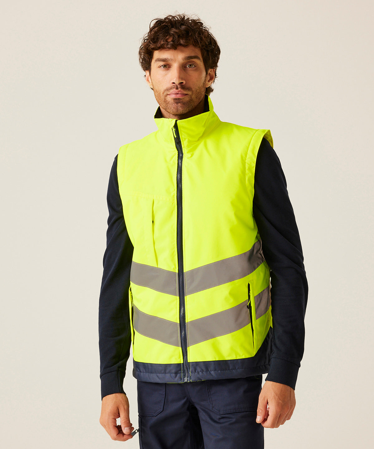 Regatta High Visibility High-vis pro bodywarmer Orange/Navy