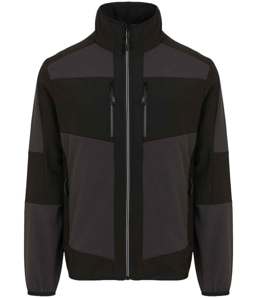 Regatta E-Volve Unisex Two Layer Soft Shell Jacket in Ash/Black