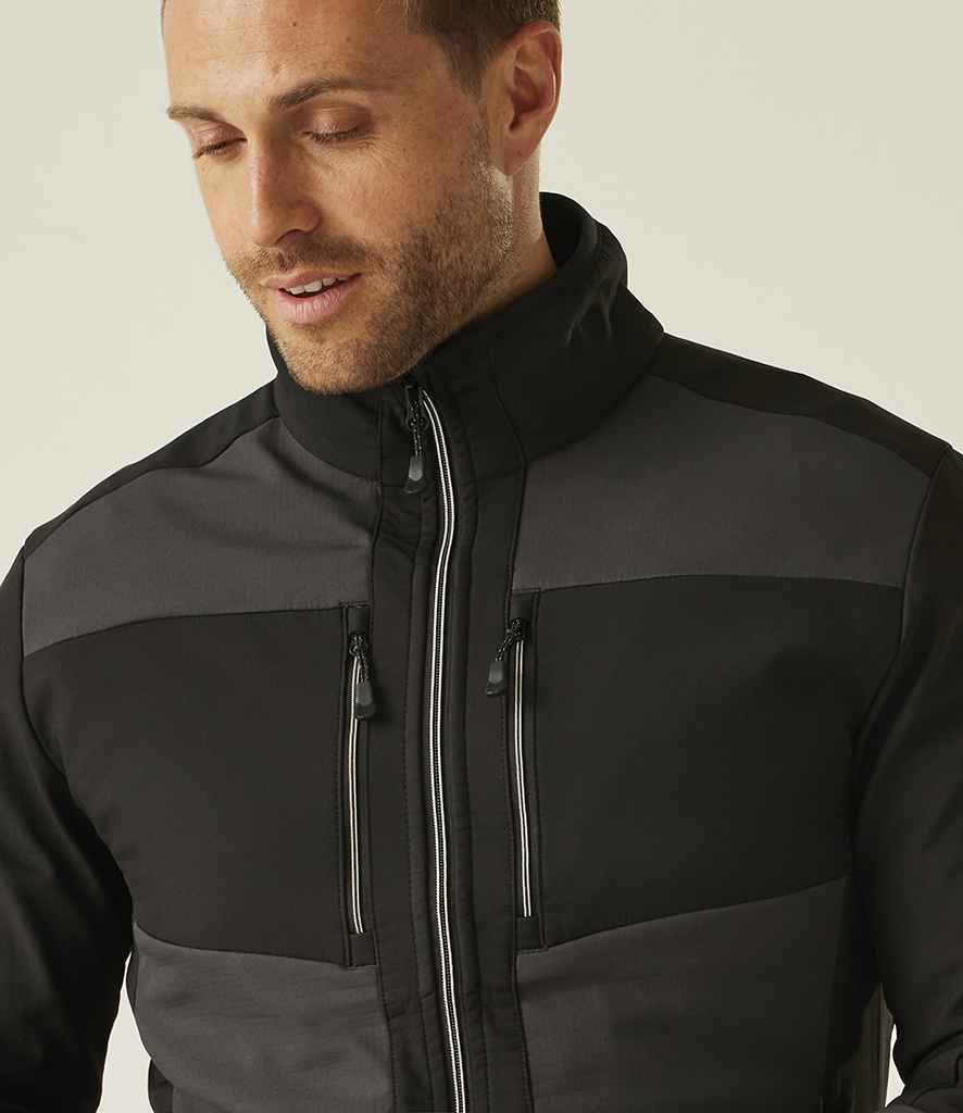 Regatta Professional Regatta E-Volve Unisex Two Layer Soft Shell Jacket Ash/Black