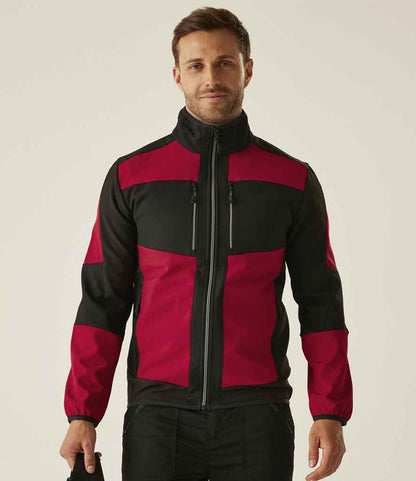Regatta Professional Regatta E-Volve Unisex Two Layer Soft Shell Jacket Classic Red/Black