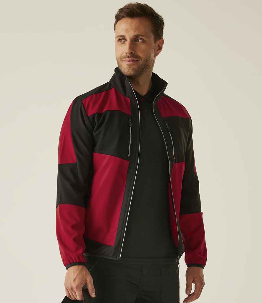 Regatta Professional Regatta E-Volve Unisex Two Layer Soft Shell Jacket Classic Red/Black