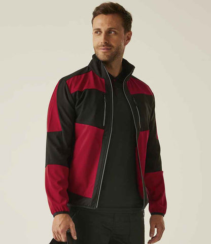 Regatta Professional Regatta E-Volve Unisex Two Layer Soft Shell Jacket Classic Red/Black