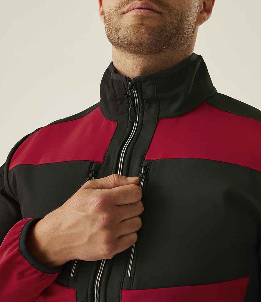 Regatta Professional Regatta E-Volve Unisex Two Layer Soft Shell Jacket Classic Red/Black