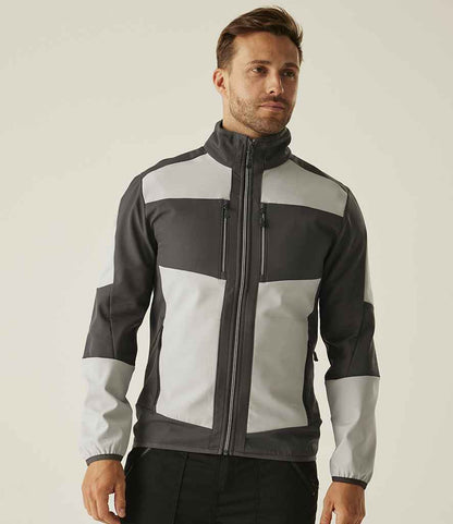 Regatta Professional Regatta E-Volve Unisex Two Layer Soft Shell Jacket Mineral Grey/Ash